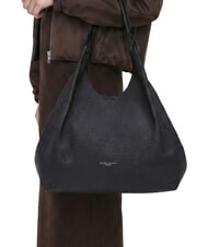 GIANNI CHIARINI DUA Borsa a spalla grande in pelle notturno - Borse Donna - 2
