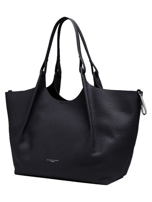 DUA Borsa a spalla grande in pelle notturno - Borse Donna