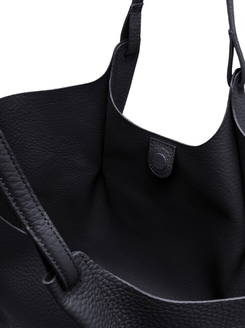 DUA Borsa a spalla grande in pelle notturno - Borse Donna