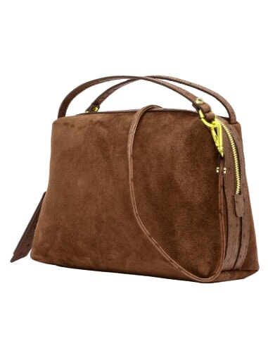 ALIFA Borsa a mano con tracolla, in pelle cognac - Borse Donna