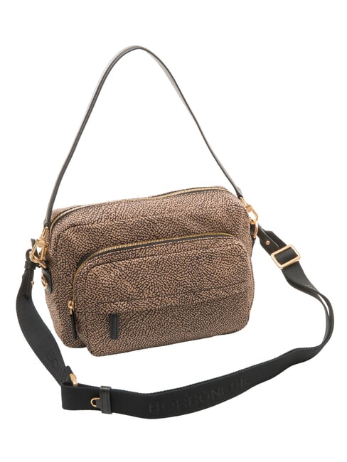 B-CLUB Borsa a spalla, con tracolla OP/NATURALE/NERO - Borse Donna
