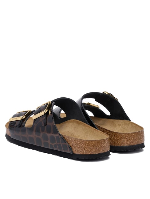 ARIZONA EMBOSS Sandali in pelle animalblack - Scarpe Donna