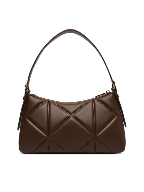 EMBOSSED QUILTED Borsa a spalla marrone - Borse Donna