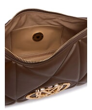 LOVE MOSCHINO EMBOSSED QUILTED Borsa a spalla marrone - Borse Donna - 5