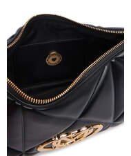 LOVE MOSCHINO EMBOSSED QUILTED Borsa a spalla Nero - Borse Donna - 5