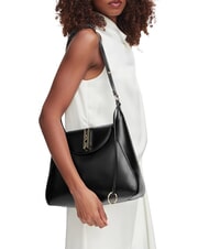 LOVE MOSCHINO PINNED LOVE Borsa a spalla Nero - Borse Donna - 2