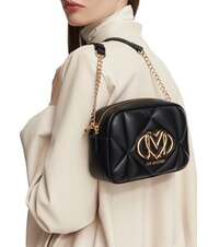 LOVE MOSCHINO EMBOSSED QUILTED Borsa mini a tracolla, trapuntata Nero - Borse Donna - 2