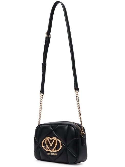EMBOSSED QUILTED Borsa mini a tracolla, trapuntata Nero - Borse Donna