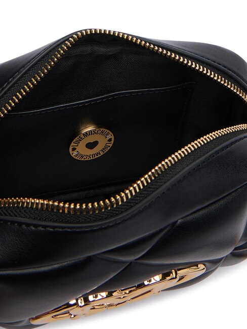 EMBOSSED QUILTED Borsa mini a tracolla, trapuntata Nero - Borse Donna