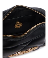LOVE MOSCHINO EMBOSSED QUILTED Borsa mini a tracolla, trapuntata Nero - Borse Donna - 5