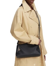 LIUJO FAIZA Borsa a tracolla nero/brass gold - Borse Donna - 2