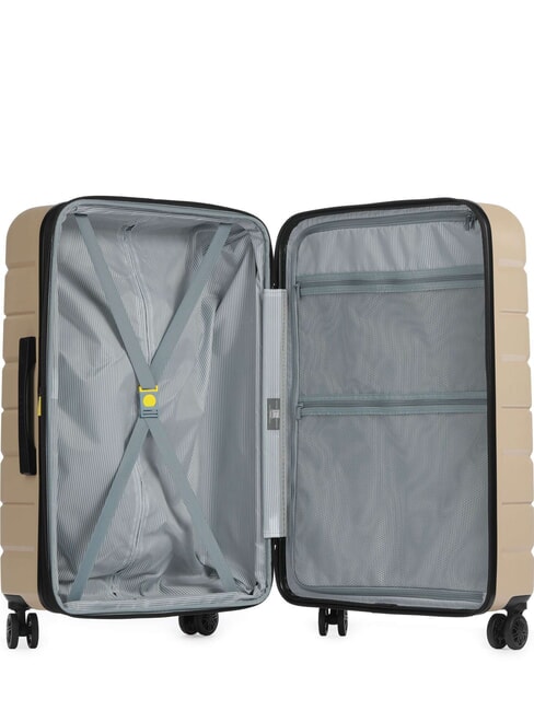 AIR ARMOUR Trolley Misura Grande, espandibile avorio - Trolley Rigidi