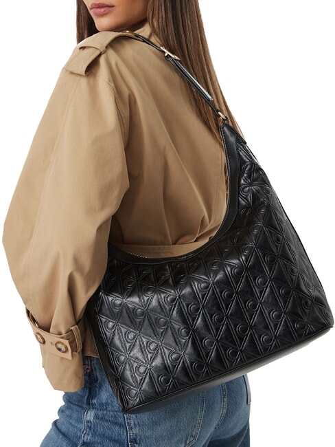 EMBLEM AOP Borsa a spalla na black - Borse Donna