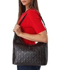 CALVIN KLEIN EMBLEM AOP Borsa a spalla delicioso/antique silver - Borse Donna - 2