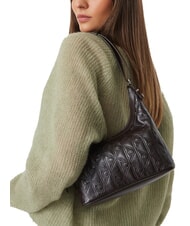 CALVIN KLEIN EMBLEM AOP Borsa a spalla / a tracolla delicioso/antique silver - Borse Donna - 2