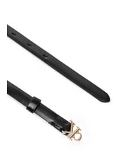 CALVIN KLEIN ROUND CK BUCKLE Cintura in pelle black / antique light gold - Cinture - 2