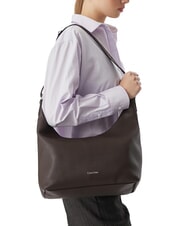 CALVIN KLEIN WEBBING Borsa a spalla delicioso/antique silver - Borse Donna - 2