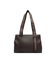 CALVIN KLEIN WEBBING Borsa a spalla delicioso/antique silver - Borse Donna - 3