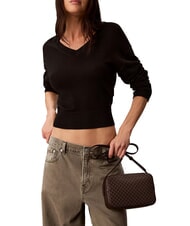 CALVIN KLEIN COATED EMBLEM Mini Bag a tracolla delicioso/acorn  aop - Borse Donna - 2