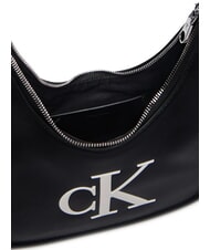 CALVIN KLEIN BOLD CK Borsa a spalla, con tracolla black/white - Borse Donna - 5