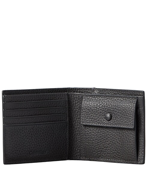 FOIL EMBOSSED Portafoglio Uomo in pelle ck charcoal - Portafogli Uomo