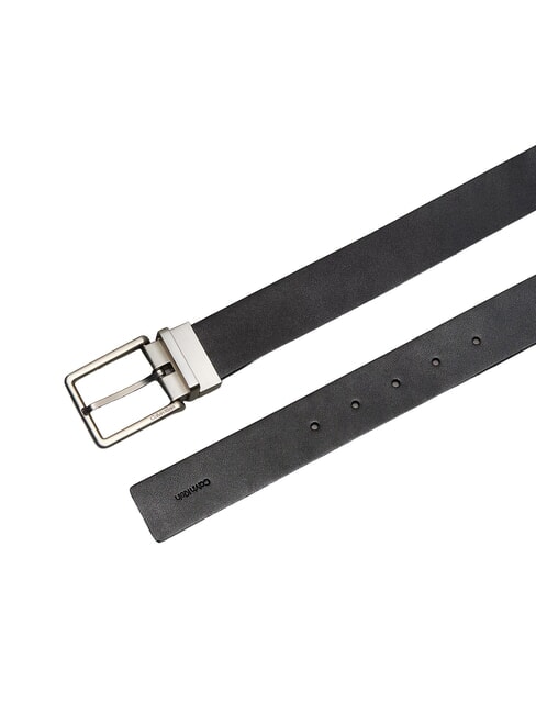 WARMTH BUCKLE Cintura in pelle black/ck dark brown/brushed n - Cinture