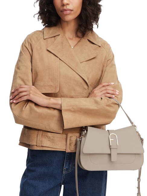 FLOW M Borsa a mano in pelle linen - Borse Donna