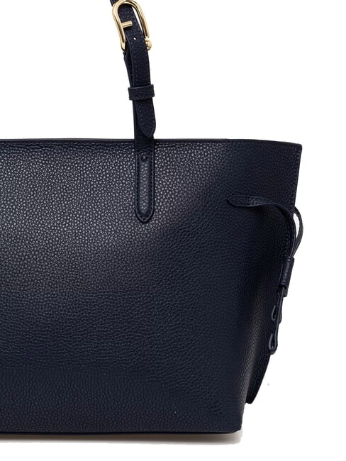 AVA Borsa shopping media in pelle ink blue+ink blue int. - Borse Donna