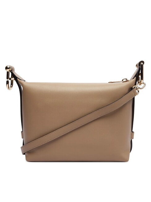 TONIE  Mini Bag a tracolla, in pelle greige - Borse Donna