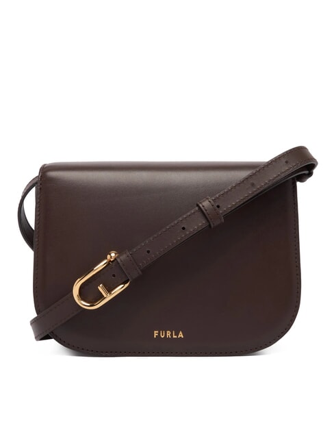 SFERA Mini Bag a tracolla, in pelle cioccolato - Borse Donna