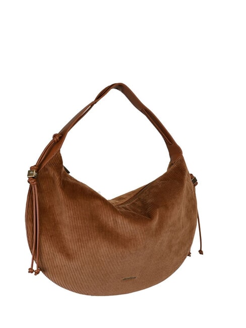 THESS CORDUROY Maxi Bag a spalla cognac - Borse Donna