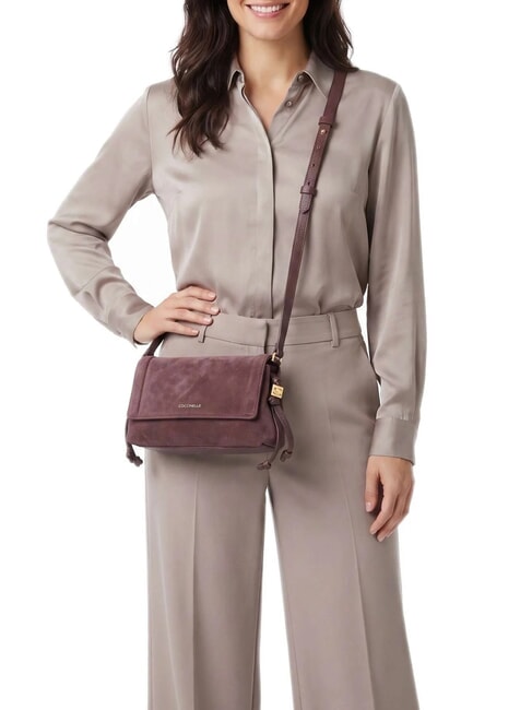 THESS SUEDE BIM Mini Bag a tracolla berry - Borse Donna