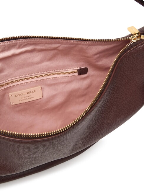 THESS Borsa a spalla, in pelle berry - Borse Donna