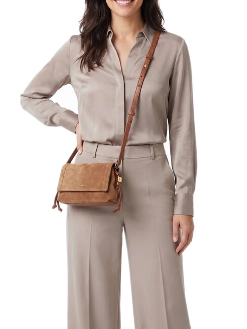 THESS SUEDE BIM Mini Bag a tracolla cognac - Borse Donna