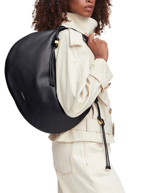 THESS Borsa a spalla, in pelle Nero - Borse Donna