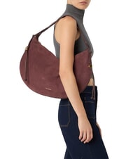 COCCINELLE THESS SUEDE BIM Maxi sacca a spalla, in pelle berry - Borse Donna - 2