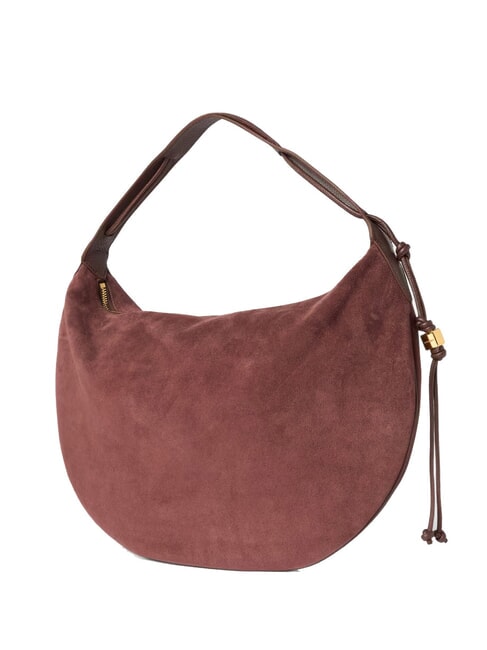 THESS SUEDE BIM Maxi sacca a spalla, in pelle berry - Borse Donna