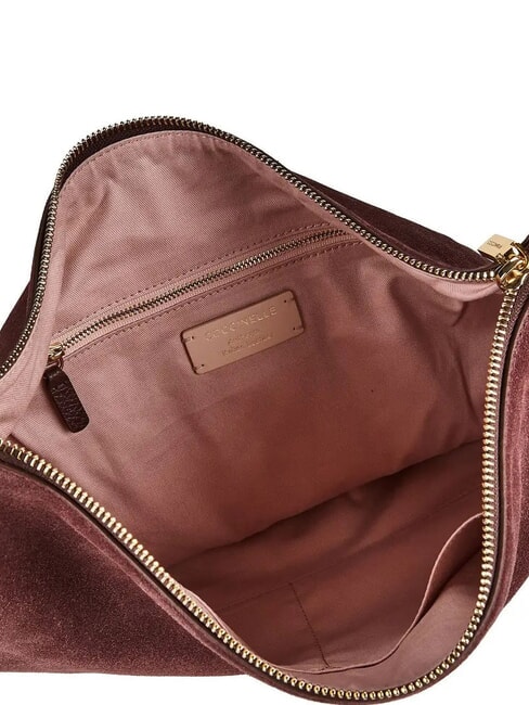THESS SUEDE BIM Maxi sacca a spalla, in pelle berry - Borse Donna