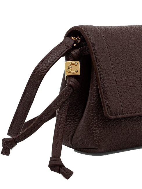 THESS Mini Bag a tracolla, in pelle berry - Borse Donna