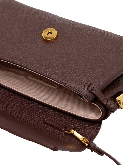 THESS Mini Bag a tracolla, in pelle berry - Borse Donna