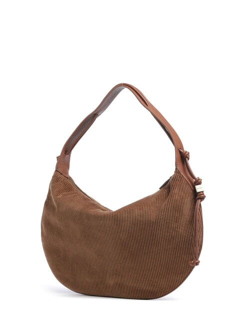THESS CORDUROY Sacca a spalla cognac - Borse Donna
