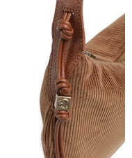 COCCINELLE THESS CORDUROY Sacca a spalla cognac - Borse Donna - 3