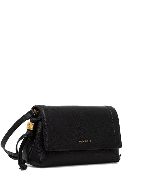 THESS Mini Bag a tracolla, in pelle Nero - Borse Donna