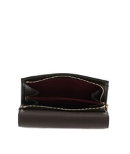COCCINELLE METALLIC SOFT Portafoglio bifold pelle martellata fango - Portafogli Donna - 3
