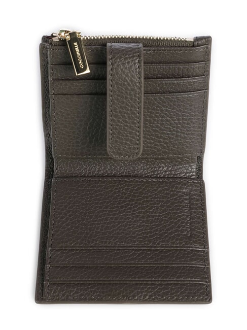 METALLIC SOFT Mini Portafoglio in pelle fango - Portafogli Donna