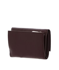 COCCINELLE METALLIC SOFT Portafoglio bifold pelle martellata berry - Portafogli Donna - 4
