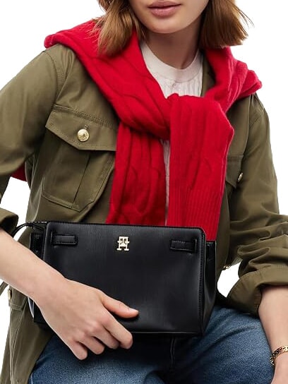 TH JOY Borsa a spalla, doppia portabilit&agrave; black - Borse Donna