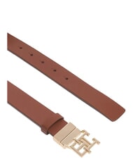 TOMMY HILFIGER TH LOGO Cintura reversibile in pelle, con monogramma - Cinture