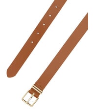 TOMMY HILFIGER TH SQUARE Cintura in pelle winter cognac - Cinture - 2