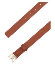 TOMMY HILFIGER TH LOGO Cintura in pelle winter cognac - Cinture - 4